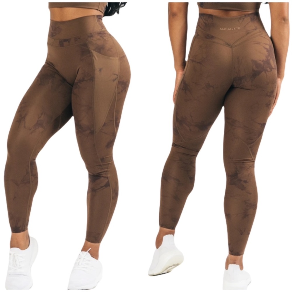 Alphalete Alphalux Draught Brown 27” Inseam Force Legging